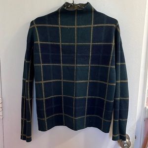 Plaid Knit Sweater